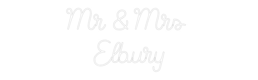 Custom Neon Sign Online Editor Mr & Mrs 
El...