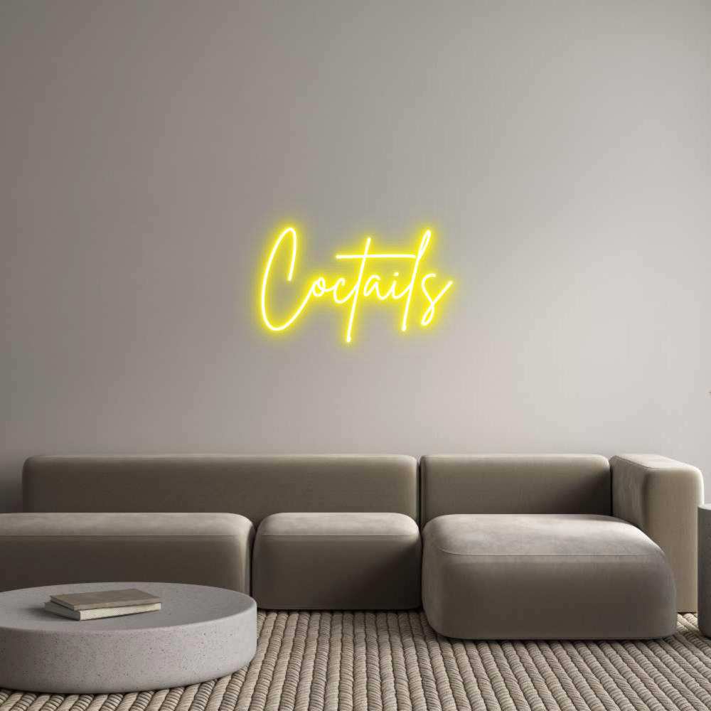 Custom Neon Sign Online Editor Coctails