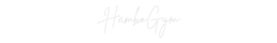 Custom Neon Sign Online Editor HamboGym