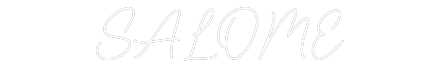 Custom Neon Sign Online Editor SALOME