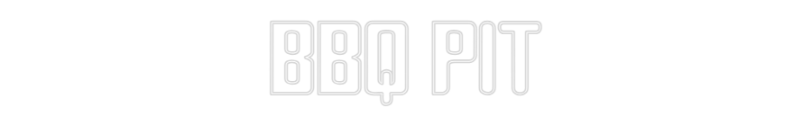 Editor on-line de letreiros neon personalizados BBQ PIT