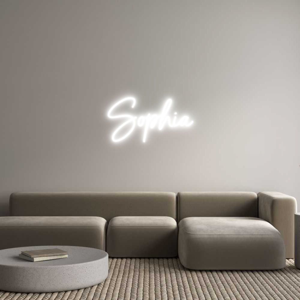 Custom Neon Sign Online Editor Sophia