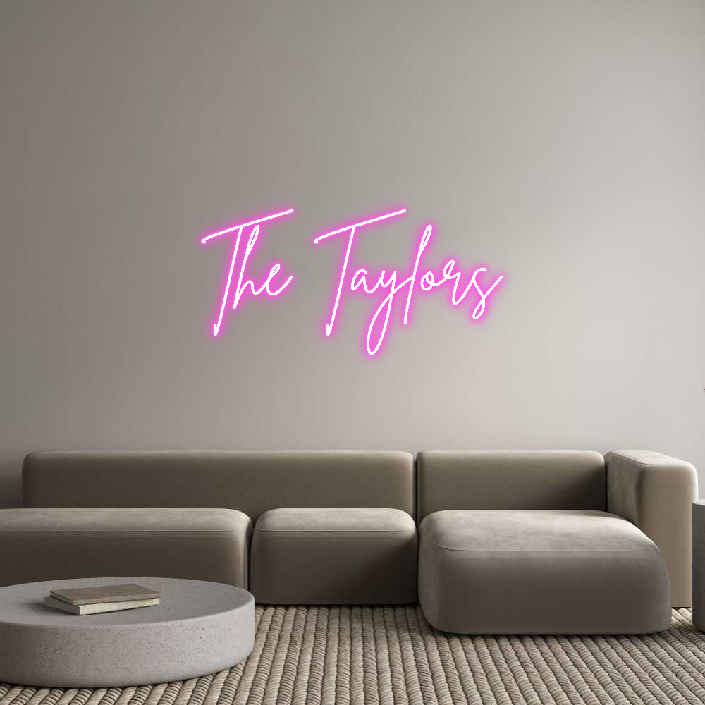 Custom Neon Sign Online Editor The Taylors