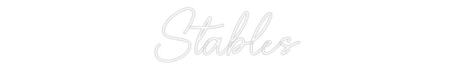 Editor online di insegne al neon personalizzate Stables