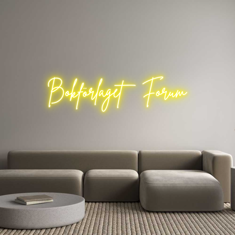 Custom Neon Sign Online Editor Bokförlaget F...