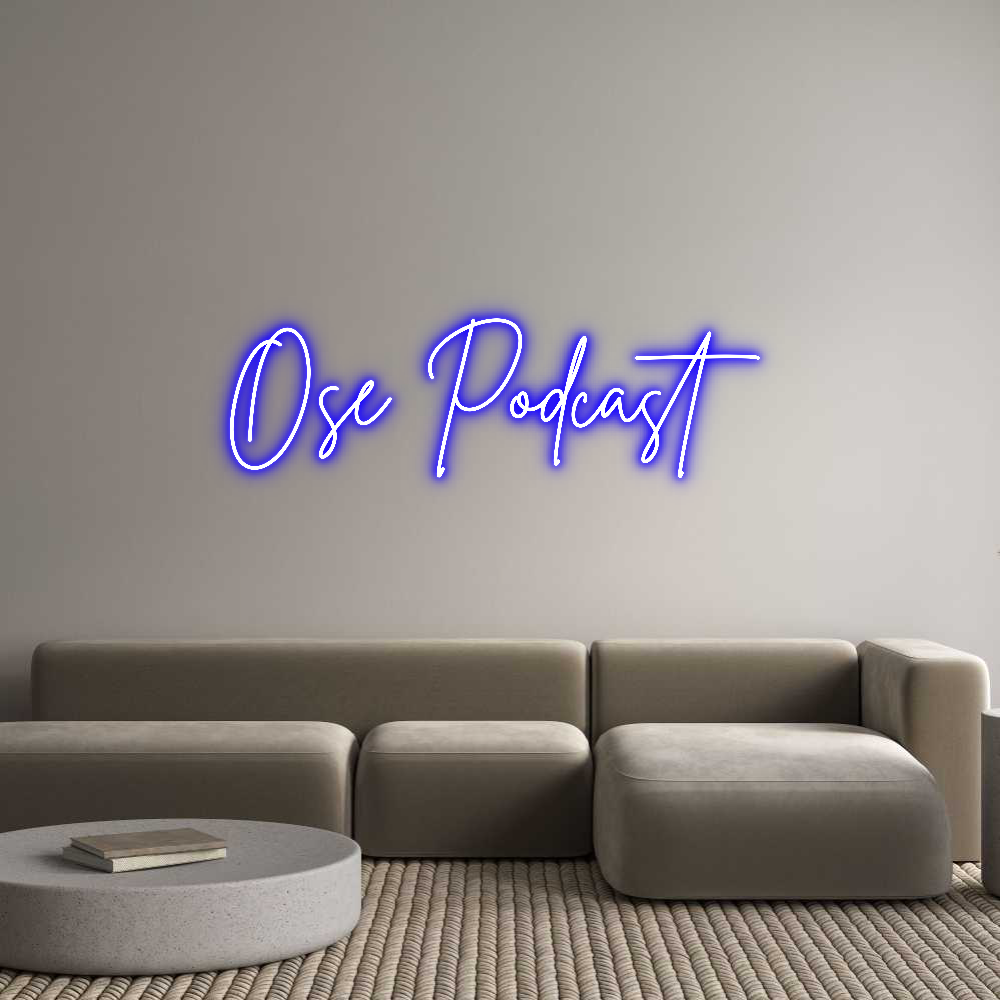 Editor en línea de letreros de neón personalizados Ose Podcast