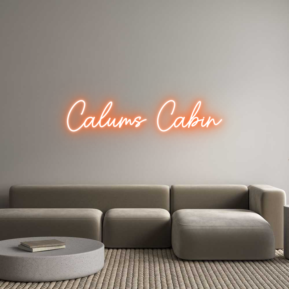 Custom Neon Sign Online Editor Calums Cabin