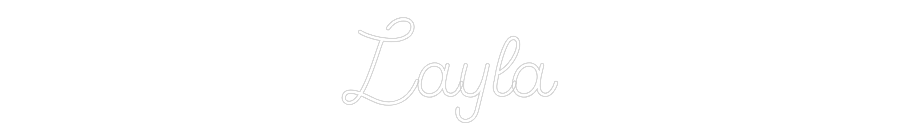 Custom Neon Sign Online Editor Layla