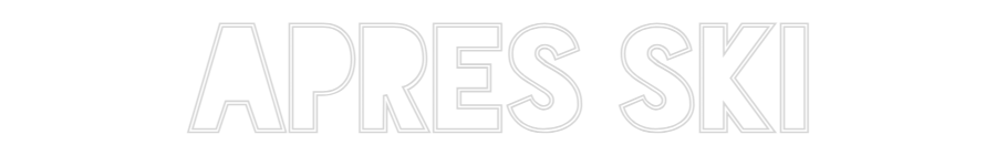 Custom Neon Sign Online Editor APRES SKI
