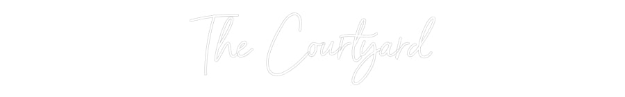 Editor on-line de letreiros de neon personalizados The Courtyard