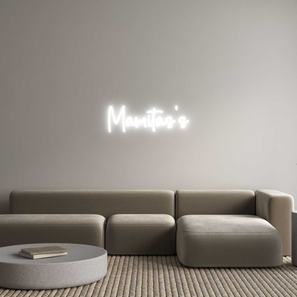 Custom Neon Sign Online Editor Mamitas's