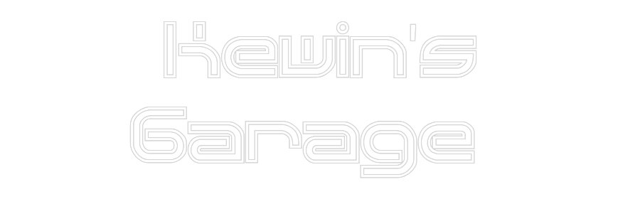 Custom Neon Sign Online Editor Kewin's
Gara...