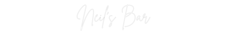 Custom Neon Sign Online Editor Neil's Bar