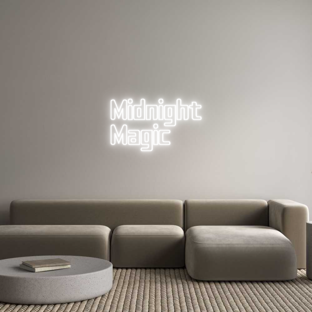 Mukautettu Neon Sign Online Editor Midnight
Taika