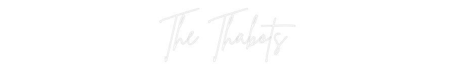Custom Neon Sign Online Editor The Thabots
