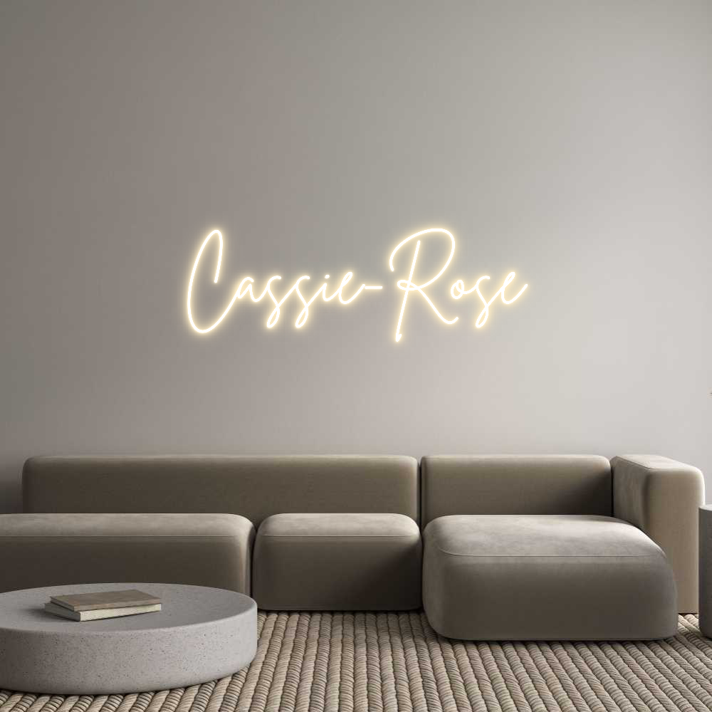 Custom Neon Sign Online Editor Cassie-Rose