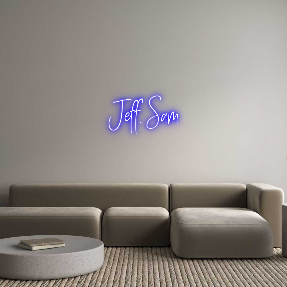 Custom Neon Sign Online Editor Jeff. Sam
