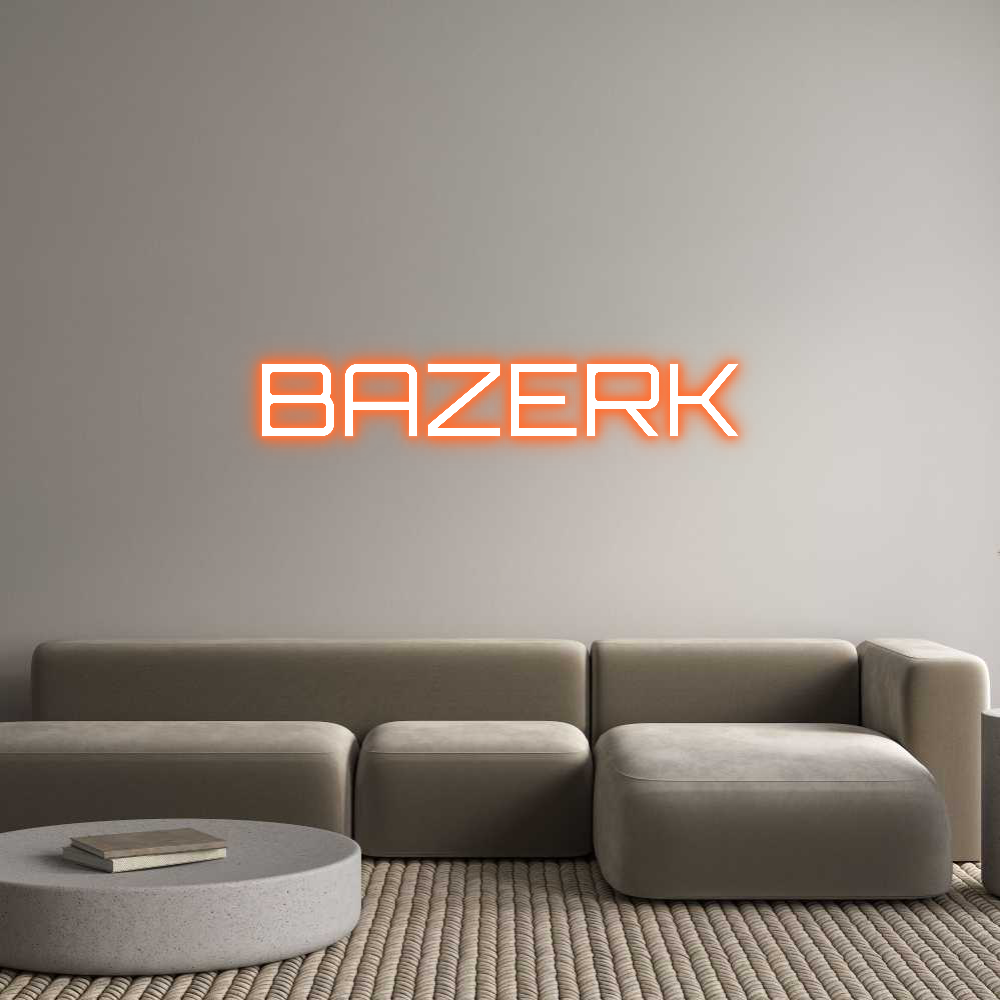 Custom Neon Sign Online Editor BAZERK