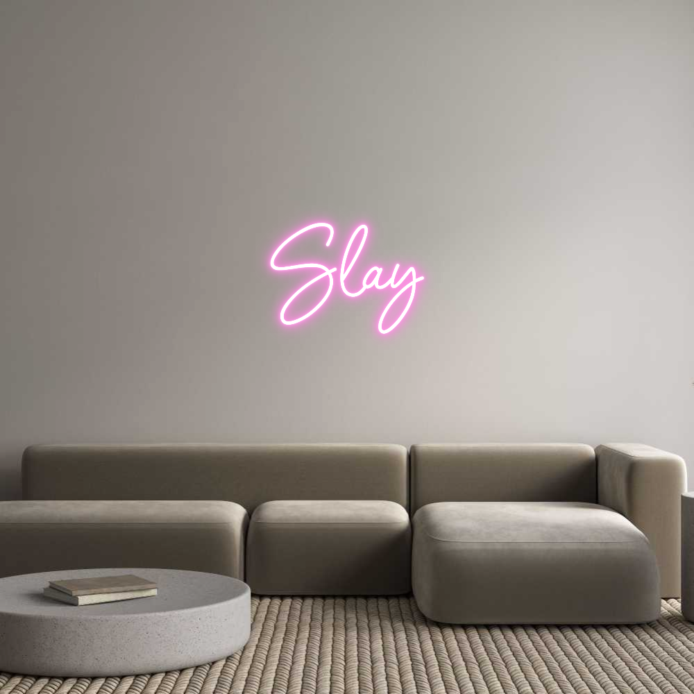 Editor online di insegne al neon personalizzate Slay
