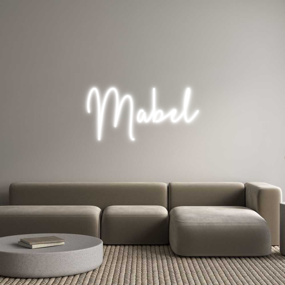 Custom Neon Sign Online Editor Mabel