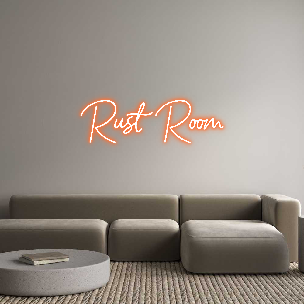 Custom Neon Sign Online Editor Rust Room
