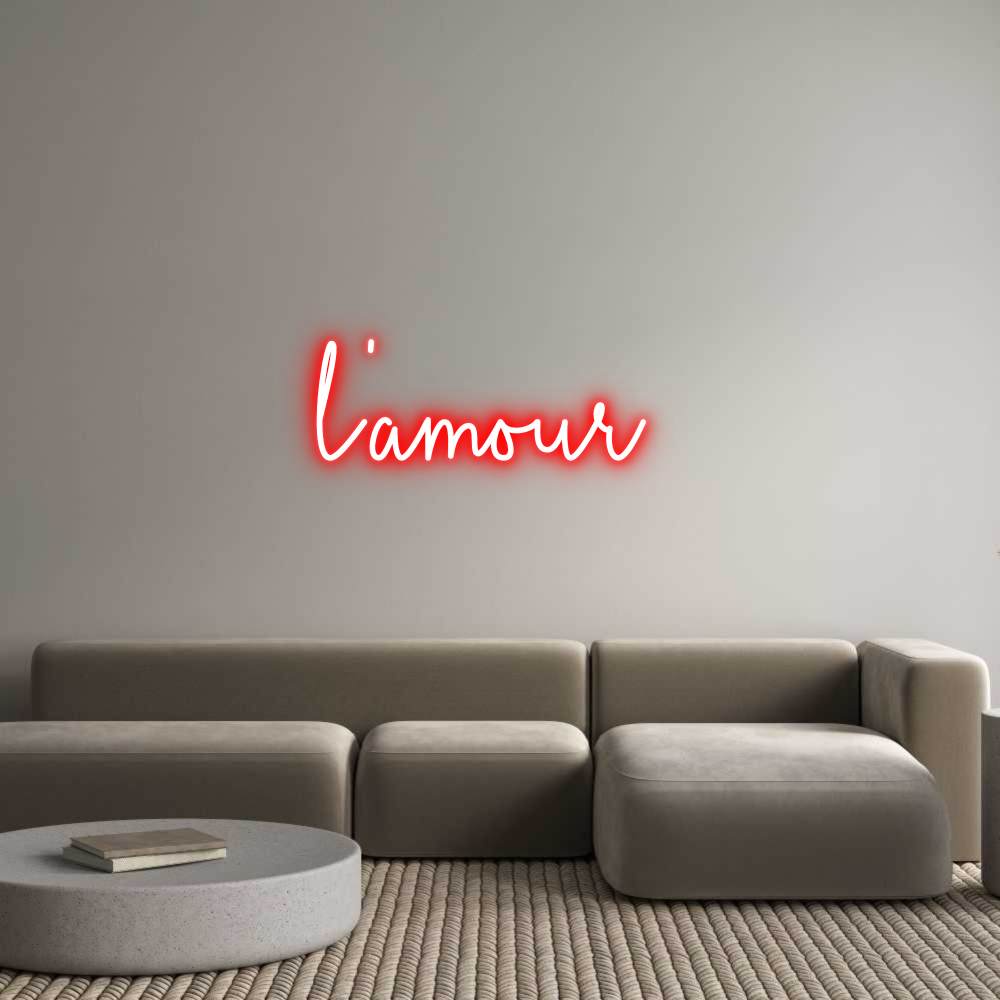 Custom Neon Sign Online Editor l'amour