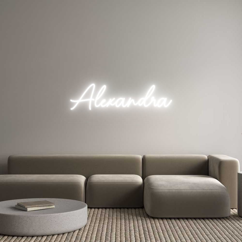 Custom Neon Sign Online Editor Alexandra