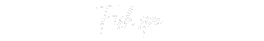 Custom Neon Sign Online Editor Fish spa