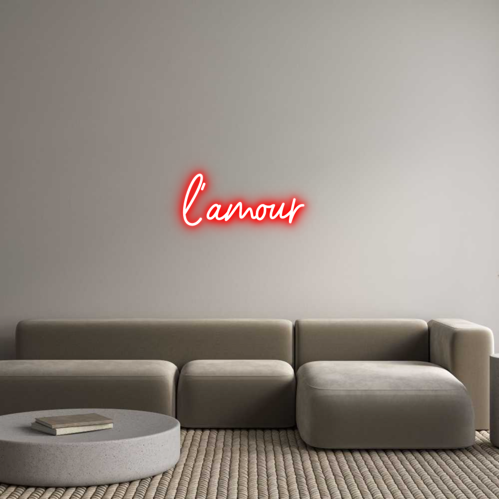 Custom Neon Sign Online Editor l'amour