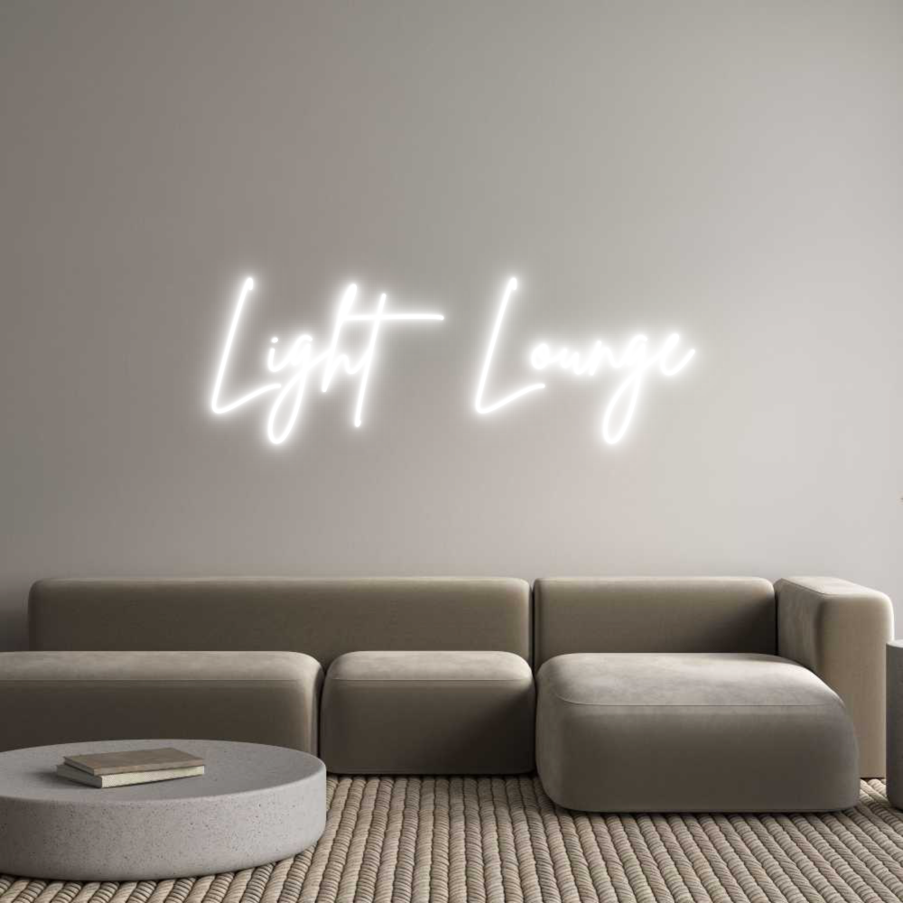 Editor on-line de letreiros de neon personalizados Light Lounge