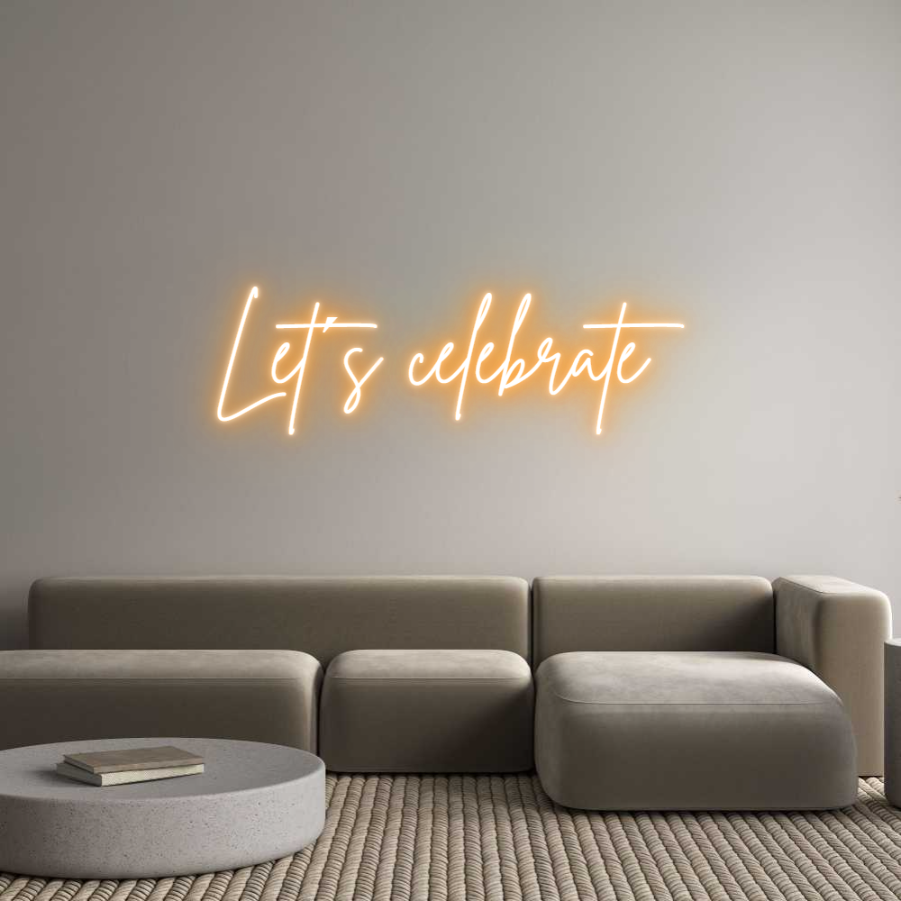 Custom Neon Sign Online Editor La oss feire