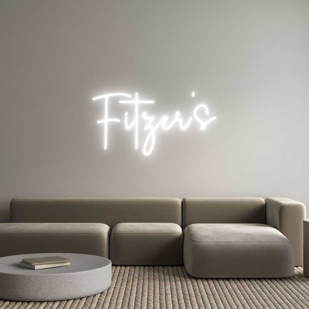 Custom Neon Sign Online Editor Fitzer's