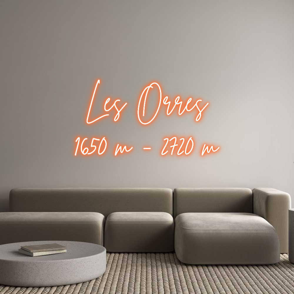 Editor on-line de letreiros neon personalizados Les Orres
16...