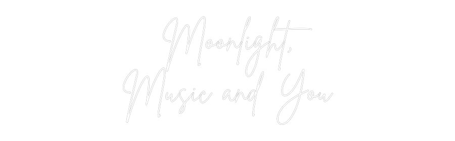 Custom Neon Sign Online Editor Moonlight,
M...