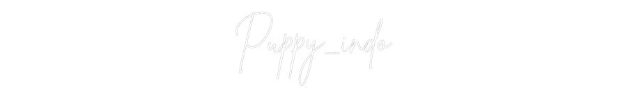 Custom Neon Sign Online Editor Puppy_indo