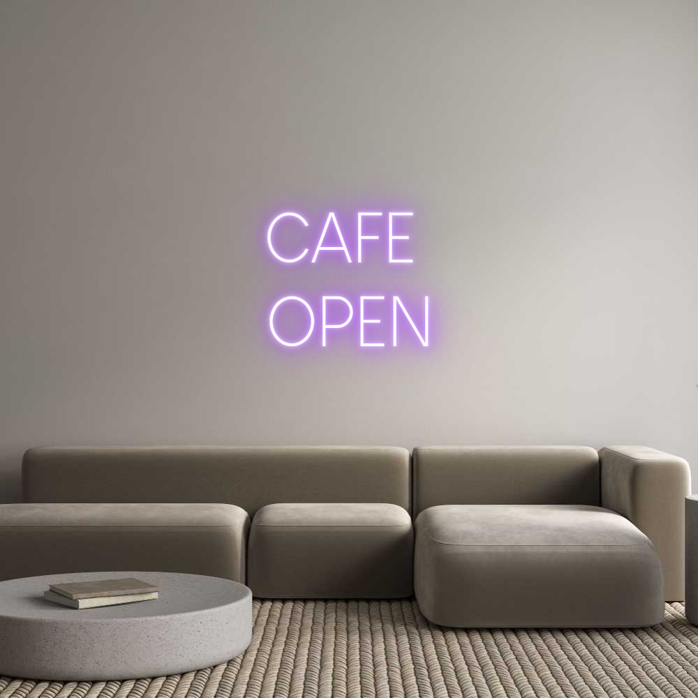 Custom Neon Sign Online Editor CAFE 
OPEN