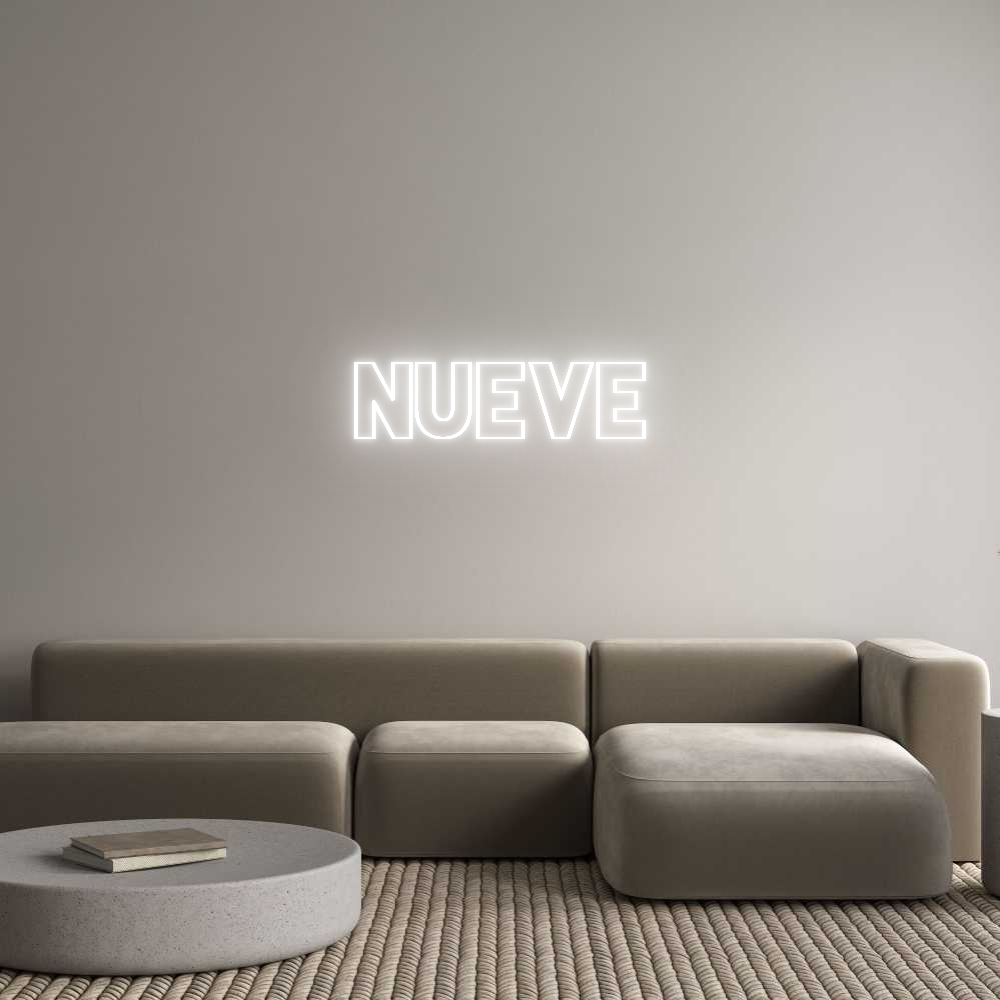 Custom Neon Sign Online Editor NUEVE