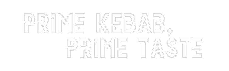 Custom Neon Sign Online Editor Prime Kebab, ...