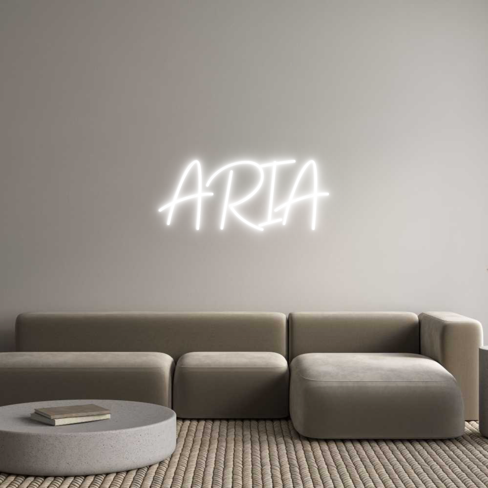 Custom Neon Sign Online Editor ARIA