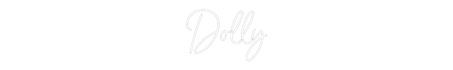 Benutzerdefinierter Neonschild-Online-Editor Dolly