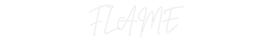 Custom Neon Sign Online Editor FLAME