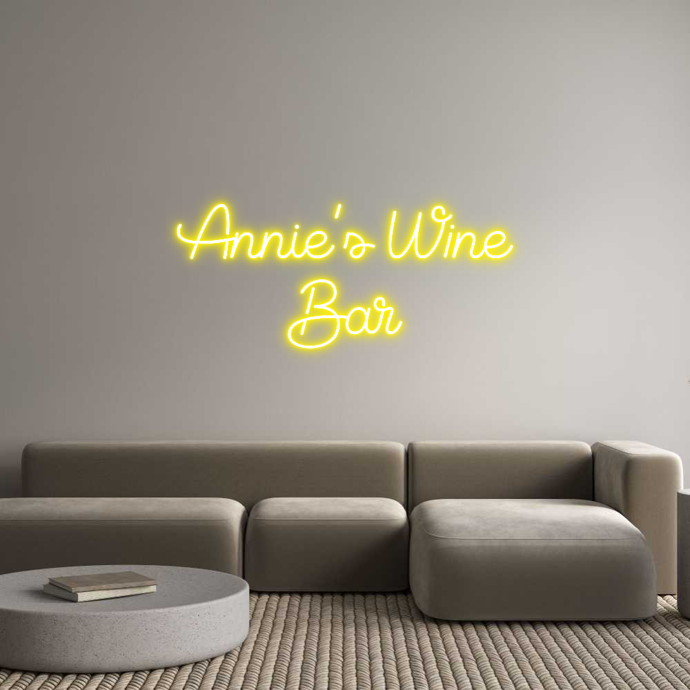 Custom Neon Sign Online Editor Annie's Wine ...