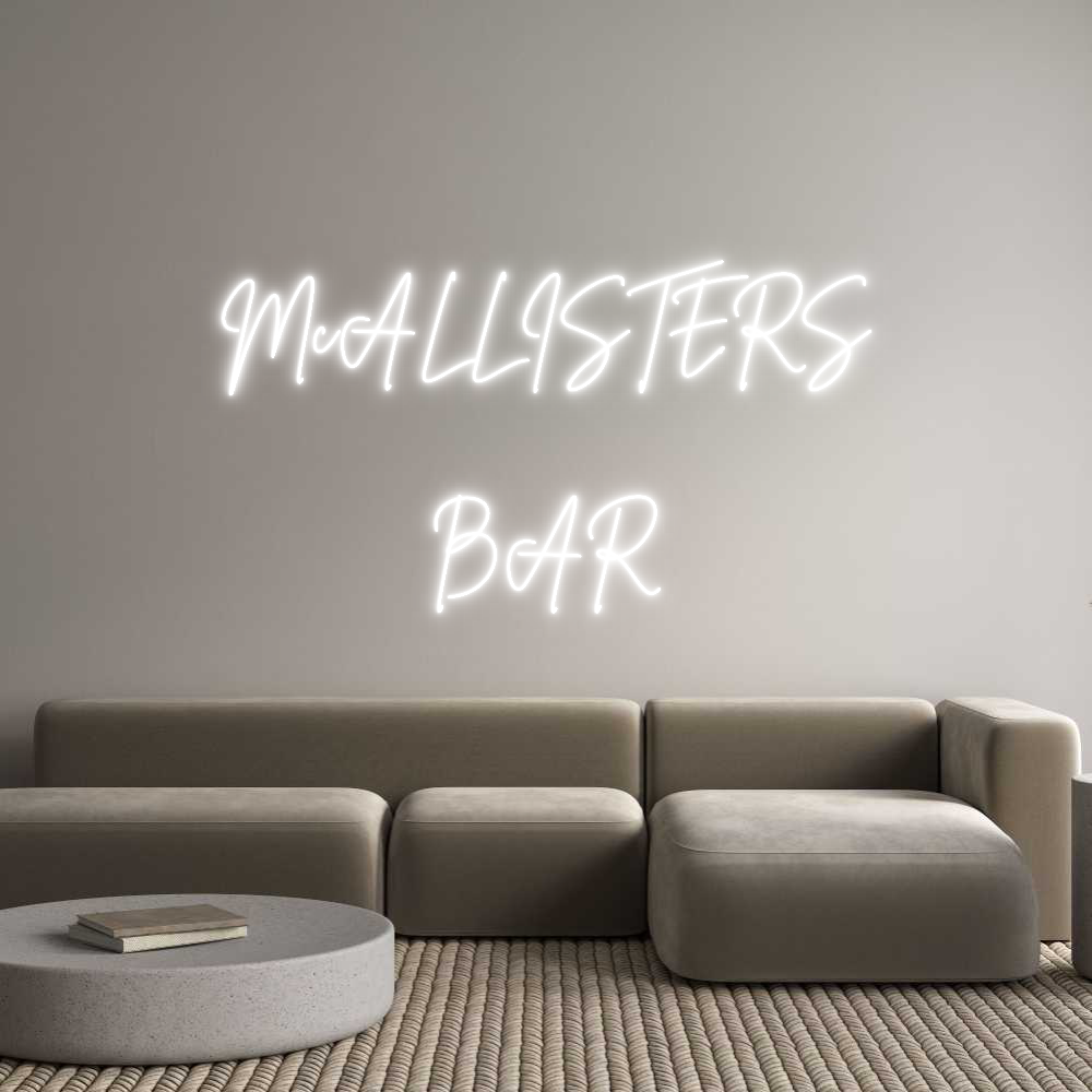 Custom Neon Sign Online Editor McALLISTERS
...