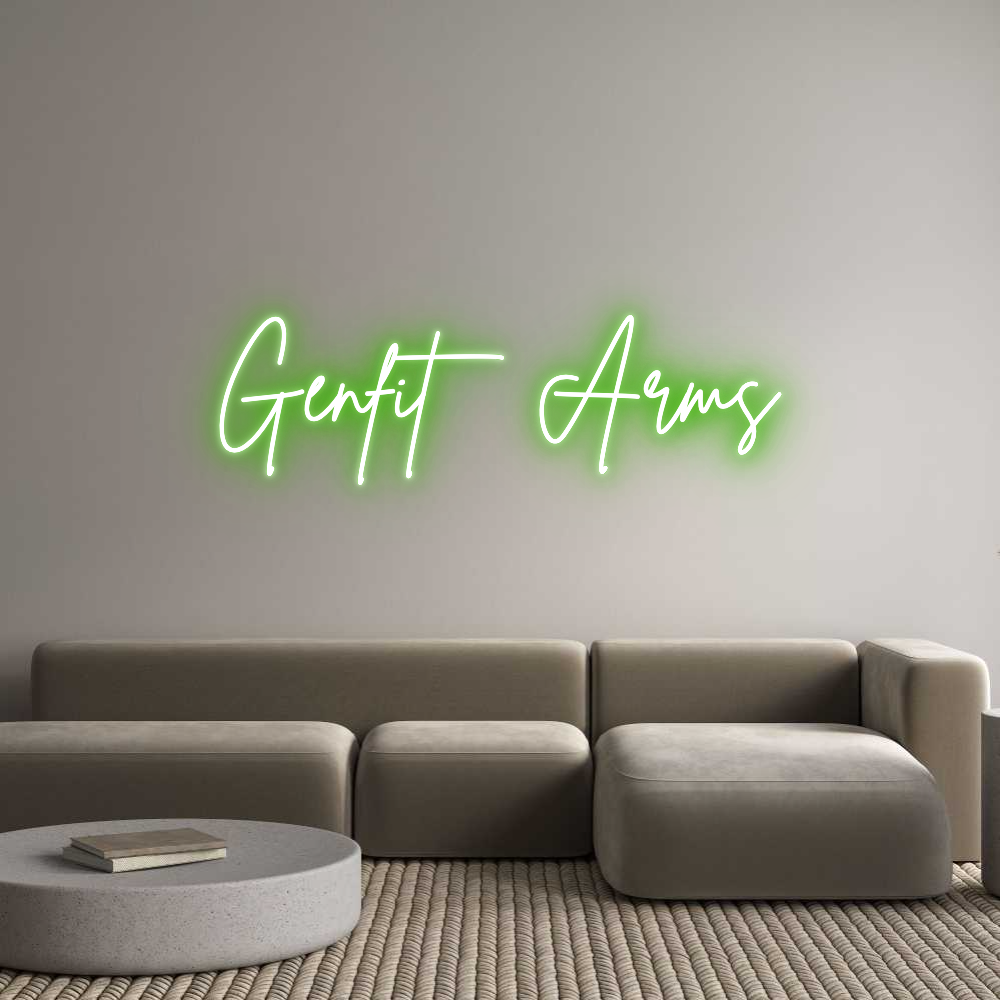 Custom Neon Sign Online Editor Genfit Arms