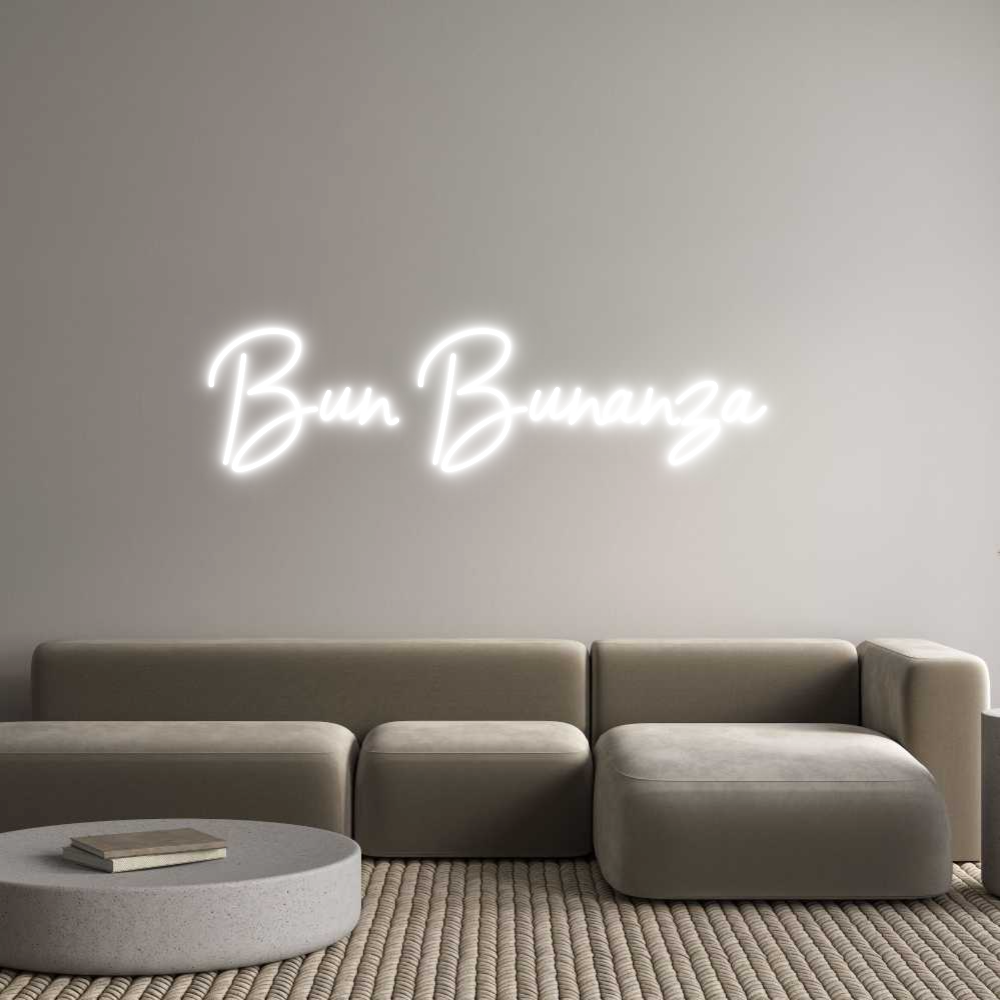 Custom Neon Sign Online Editor Bun Bunanza