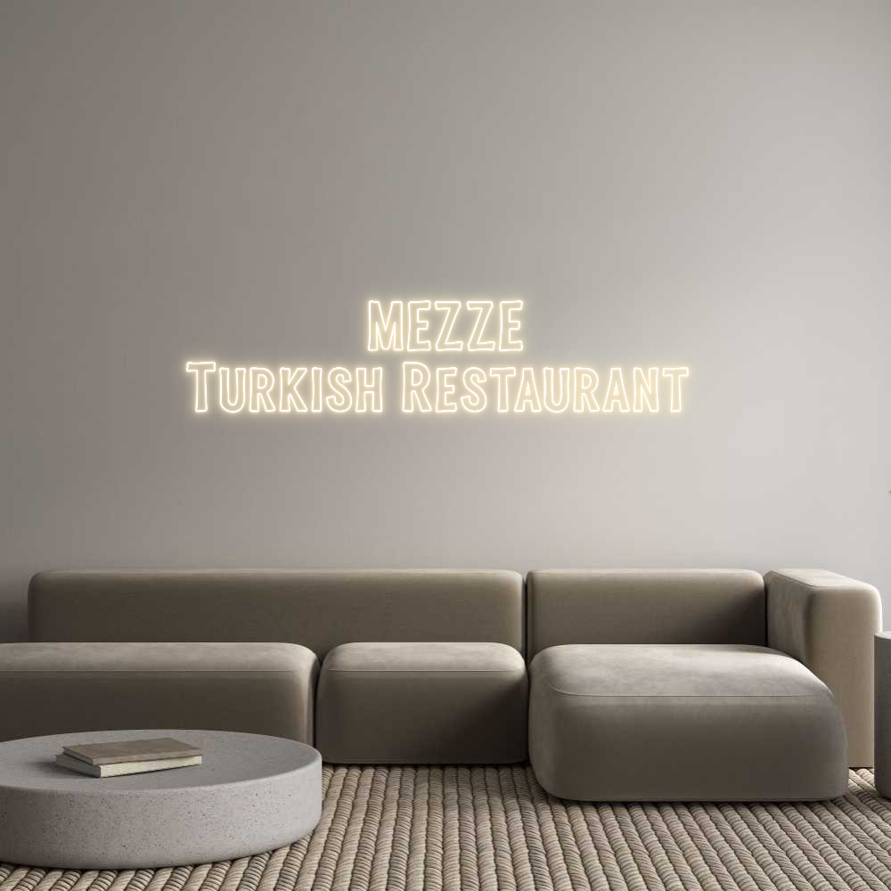Custom Neon Sign Online Editor MEZZE
Turkis...