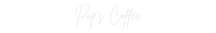 Editor online di insegne al neon personalizzate Pop's Coffee