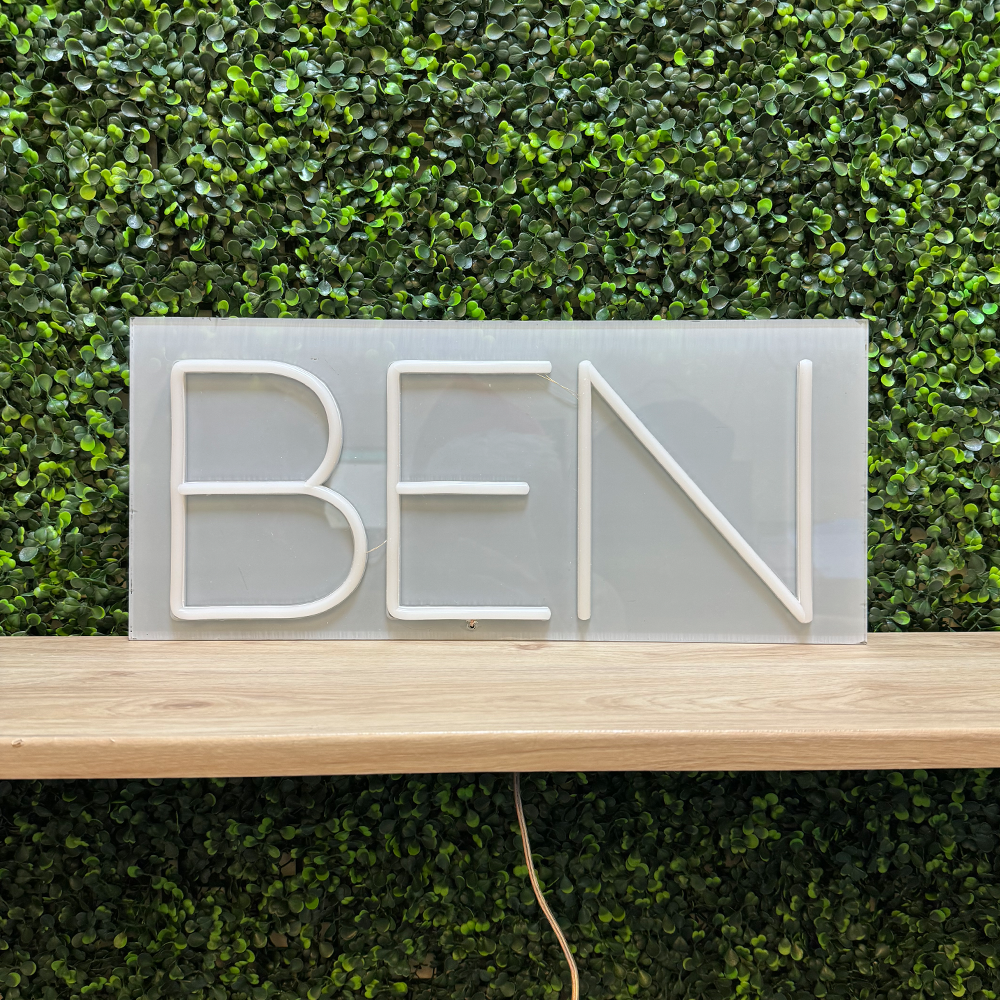 Ben RS LED-neonskilt - laget i London