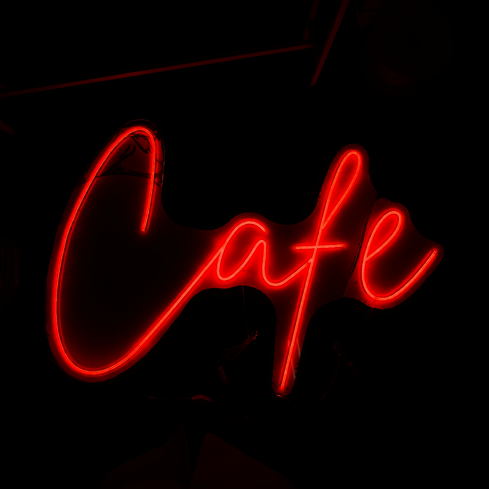 Cafe RS LED neonskylt