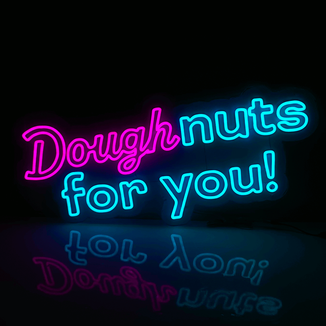 Donuts para você sinal de néon LED RS